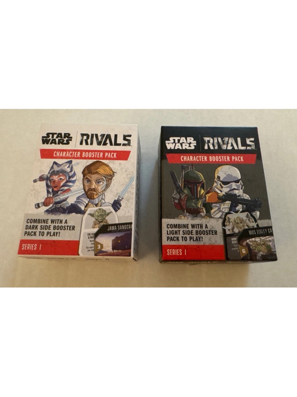 Funko STAR WARS RIVALS Dark & Light Side Figure 2023 New In Sealed Box Lot Of 2